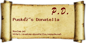 Puskás Donatella névjegykártya